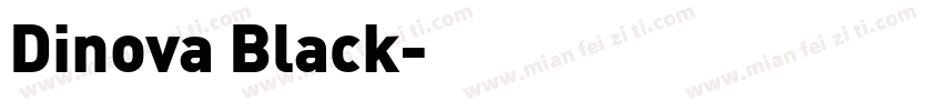 Dinova Black字体转换